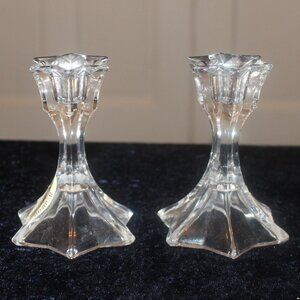 Vintage 24% Lead Crystal Candle Holders